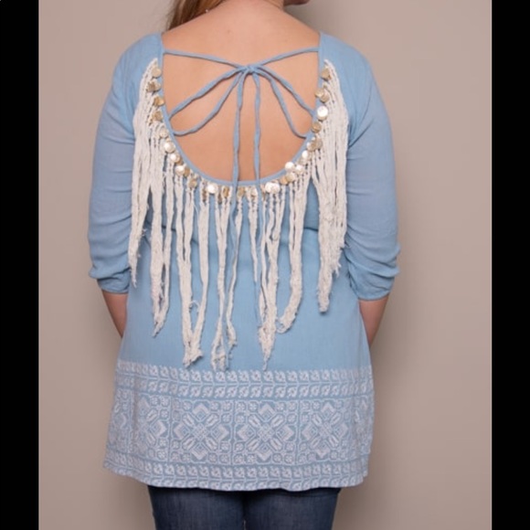 Kaftan Shirt imported from France by Sundress - Picture 5 of 7